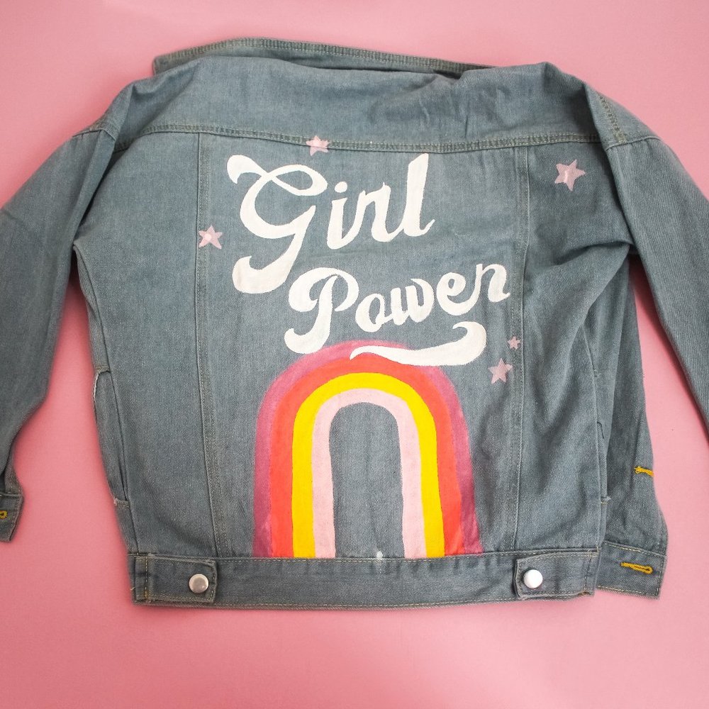 CUSTOM PAINTED Denim Jacket